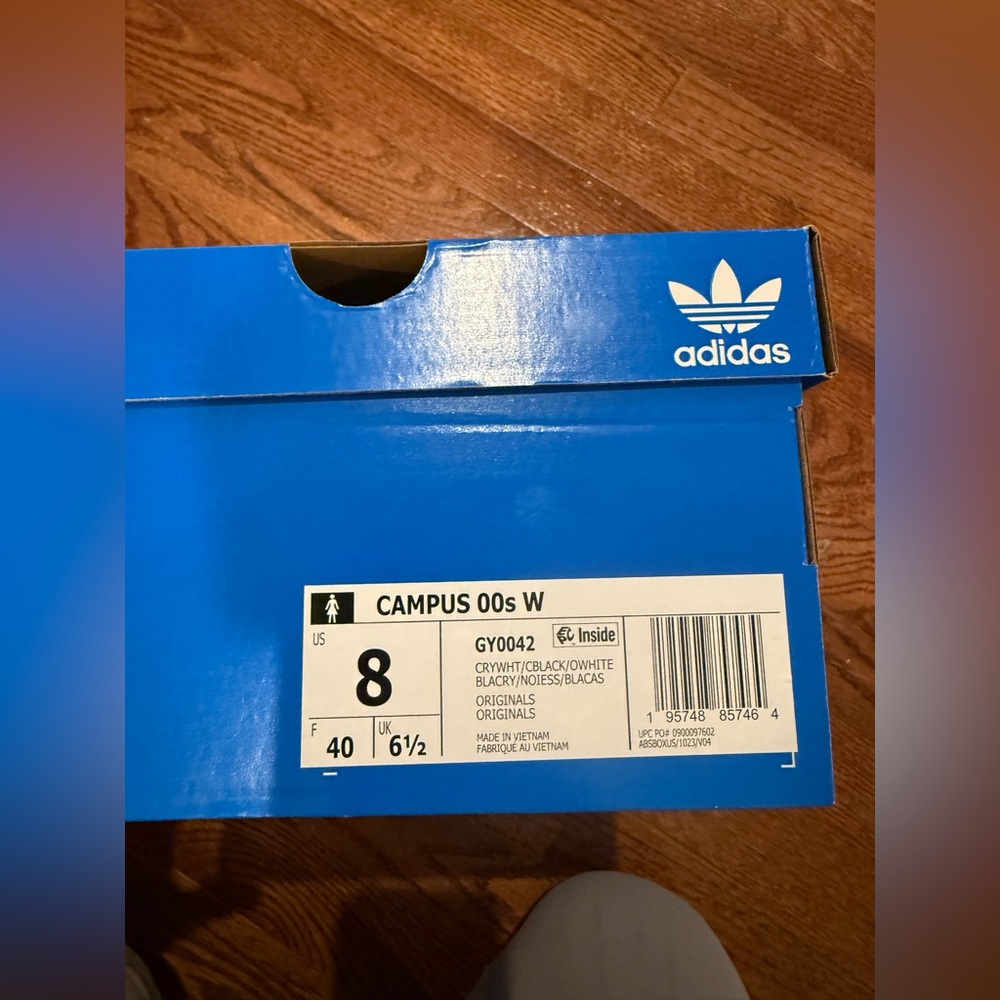 Adidas White and Black Sneakers NWT Campus 00s - Picture 12 of 14